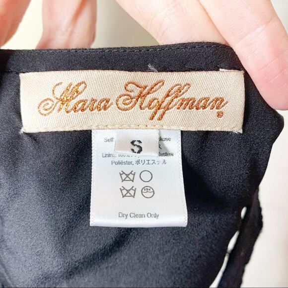 Mara Hoffman Rope Fringe Racerback Tank Top Black Size Small - Picture 3 of 8